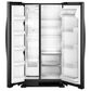 Whirlpool 22 Cu. Ft. Side-by-Side Refrigerator with Hidden Hinges in Black, , large