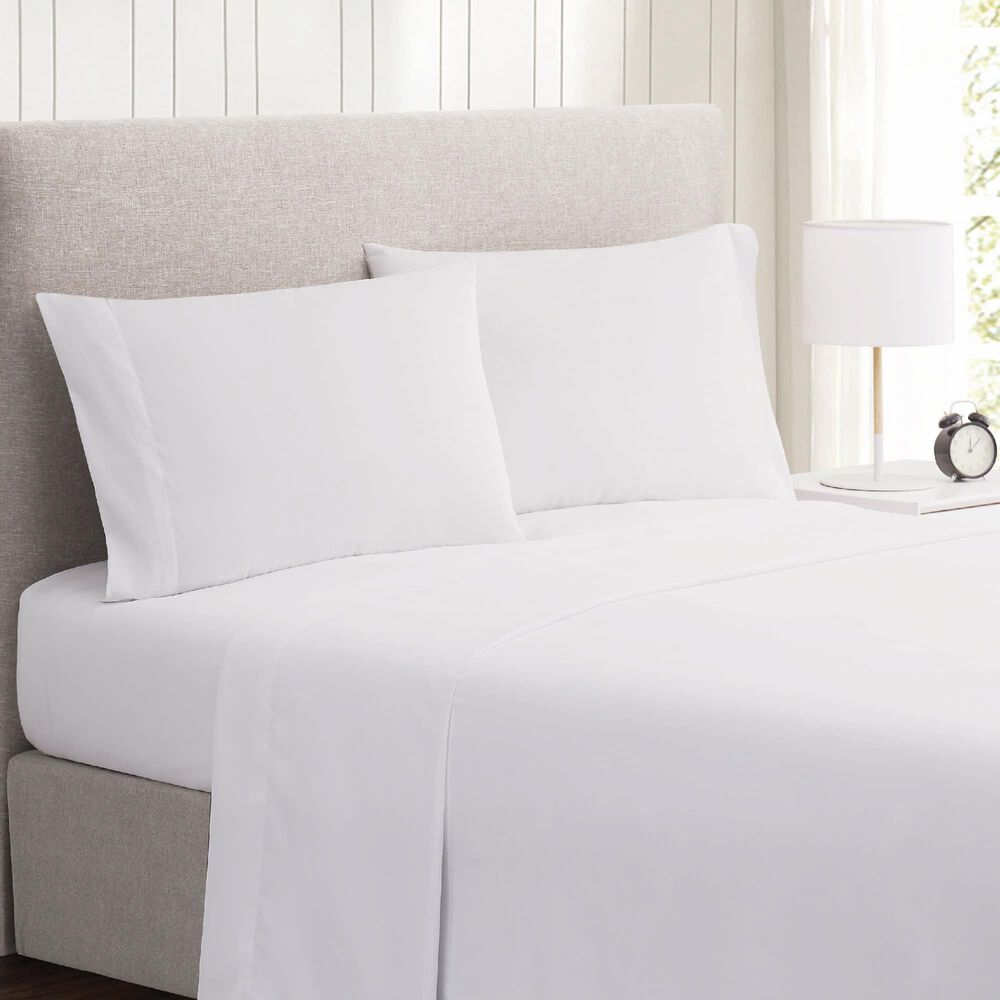 Pem America Simply Essential 4Piece Jersey King Sheet Set in White