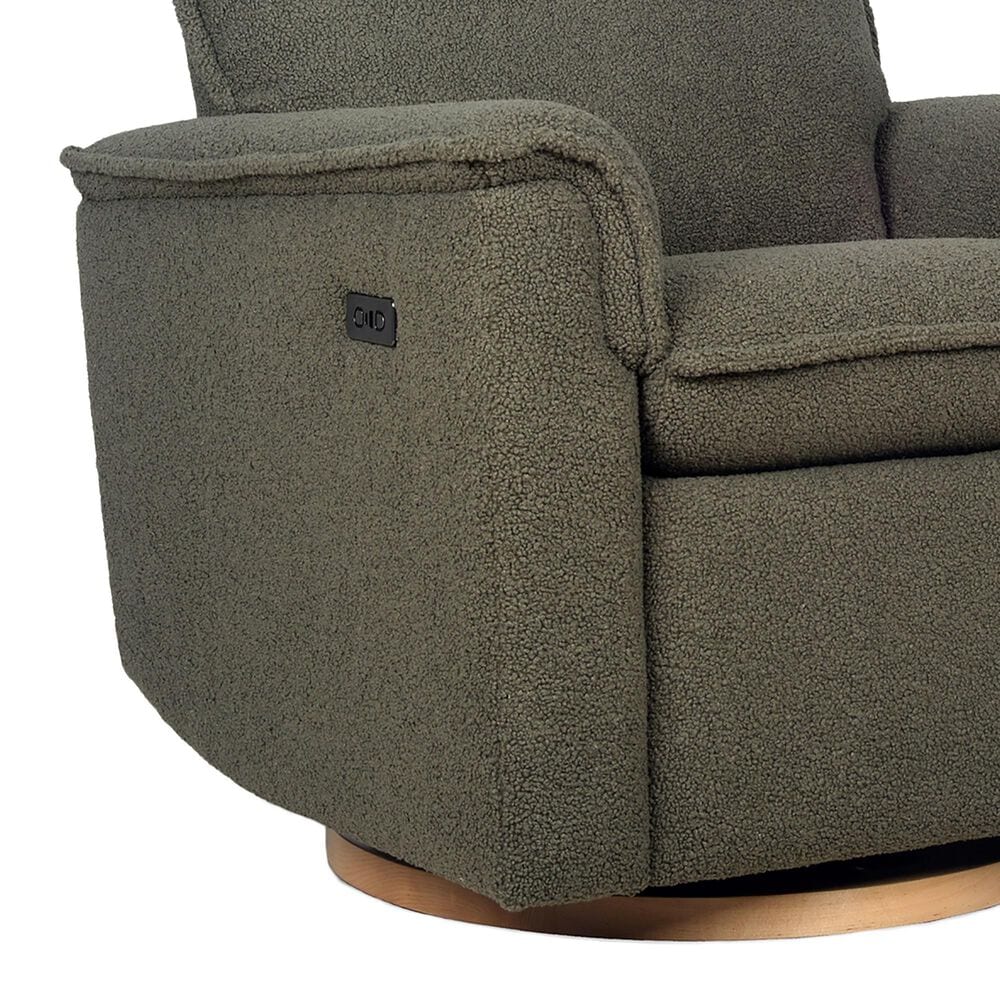Baby Appleseed Anza Power Swivel Recliner in Sage, , large