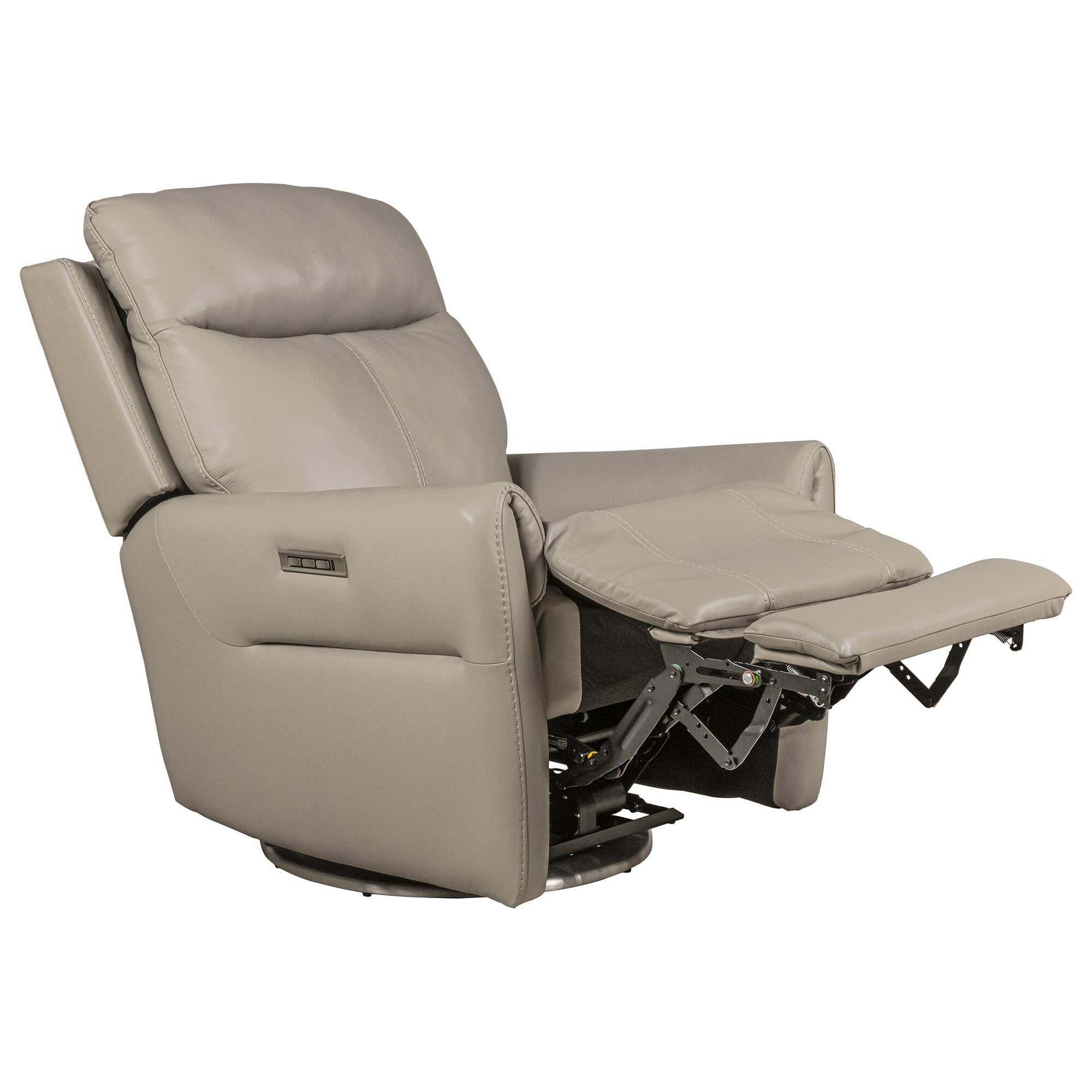 MotoMotion Leather Power Swivel Recliner in Sorrento Dove NFM