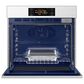 Samsung Bespoke 2-Piece Kitchen Package with White Bespoke 30" Single Wall Oven and Black 30" Induction Cooktop, , large