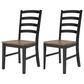 Ashley Wildenauer Dining Chair Set of 2 in Brown and Black, , large