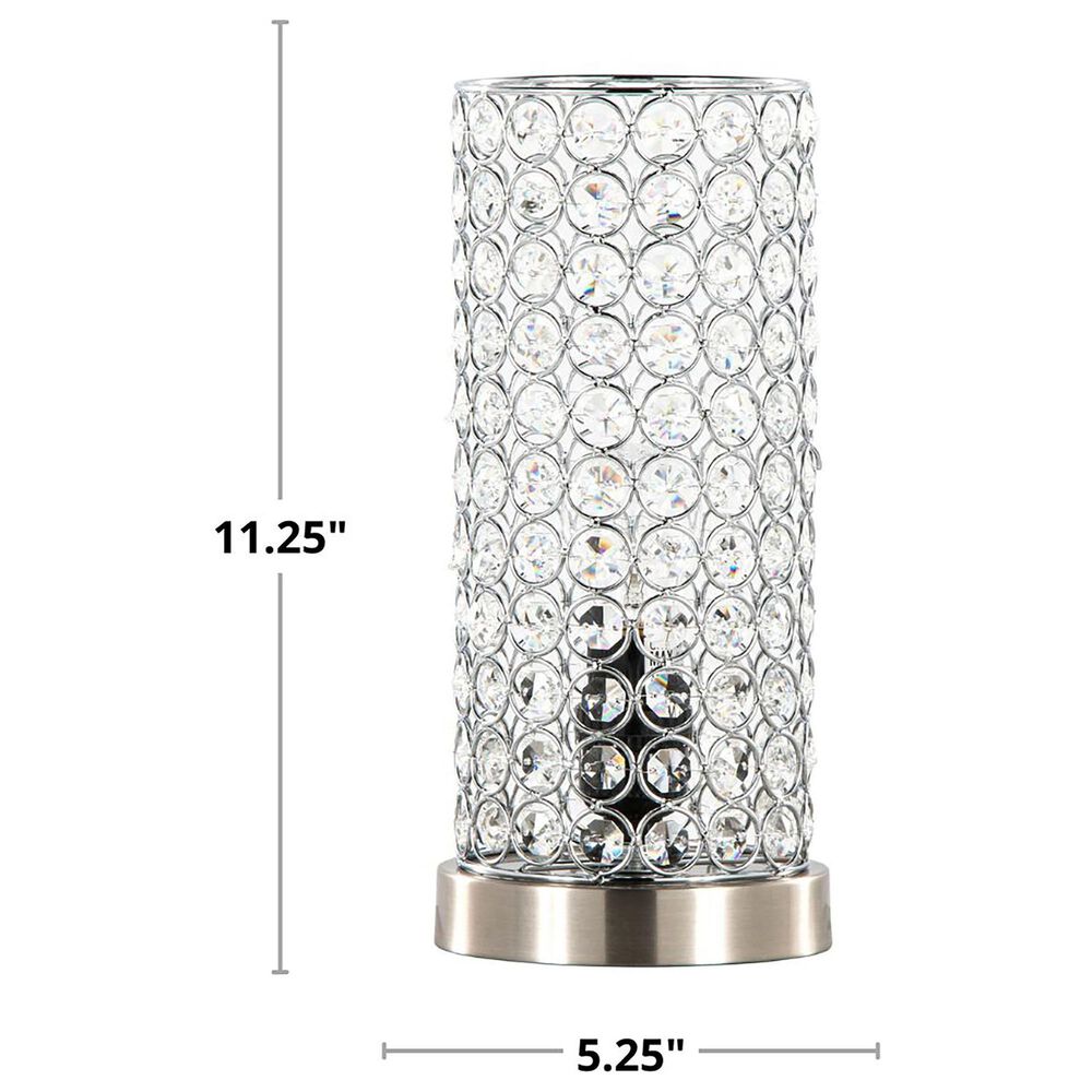 LumiSource Chandelier Uplight in Brushed Nickel and Chrome (Set of 2), , large