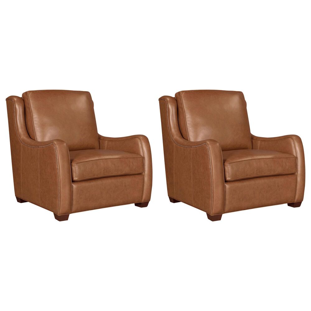 Parker House Channing Stationary Chair in Renaissance Cinnamon (Set of 2), , large