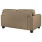 Chateau D"ax Leather Stationary Loveseat in Tan, , large