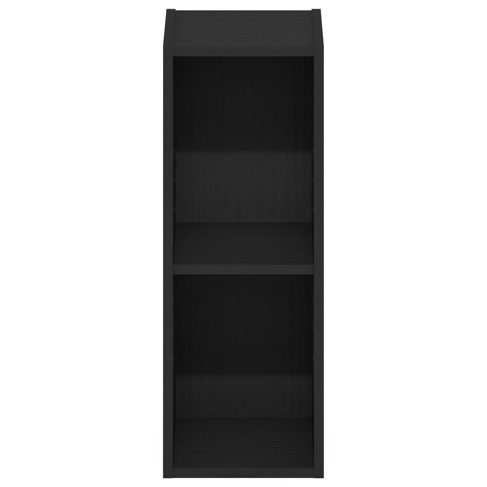 HOMLUX 2-Tier Open Bookcase with 8" Shelf in Blackwood, , large