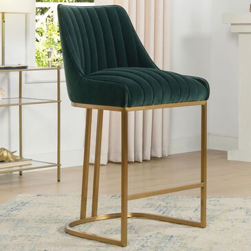 Jennifer Taylor Home Maddie 26" Counter Stool in Forest Green, , large