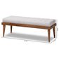 Baxton Studio Linus Accent Bench in Grayish Beige, , large