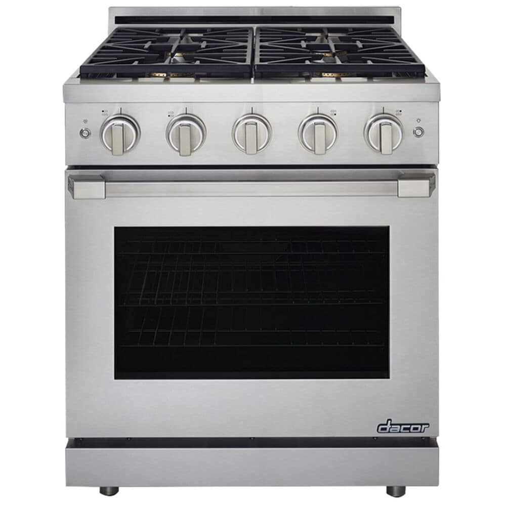 Dacor Heritage Self 30" Natural Gas Dual Fuel Range in Stainless Steel, , large