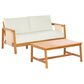 HOMLUX 2-Piece Outdoor Conversation Set with Cushions in Brown and Beige, , large