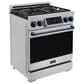 Thor Kitchen Gordon Ramsay 4.55 Cu. Ft. 30" Professional Natural Gas Range with Navy Blue Handle Kit in Stainless Steel, , large