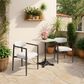Zuo Modern Alfresco 24" Square Dining Table in Black and Gray - Table Only, , large