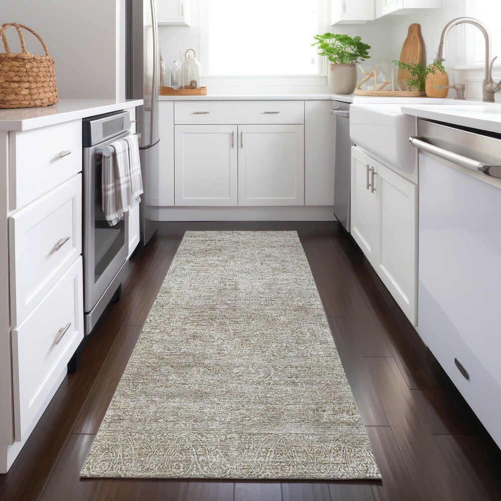 Dalyn Rug Company Burano BU10 2&#39;3&quot; x 7&#39;6&quot; Linen Indoor/Outdoor Runner, , large