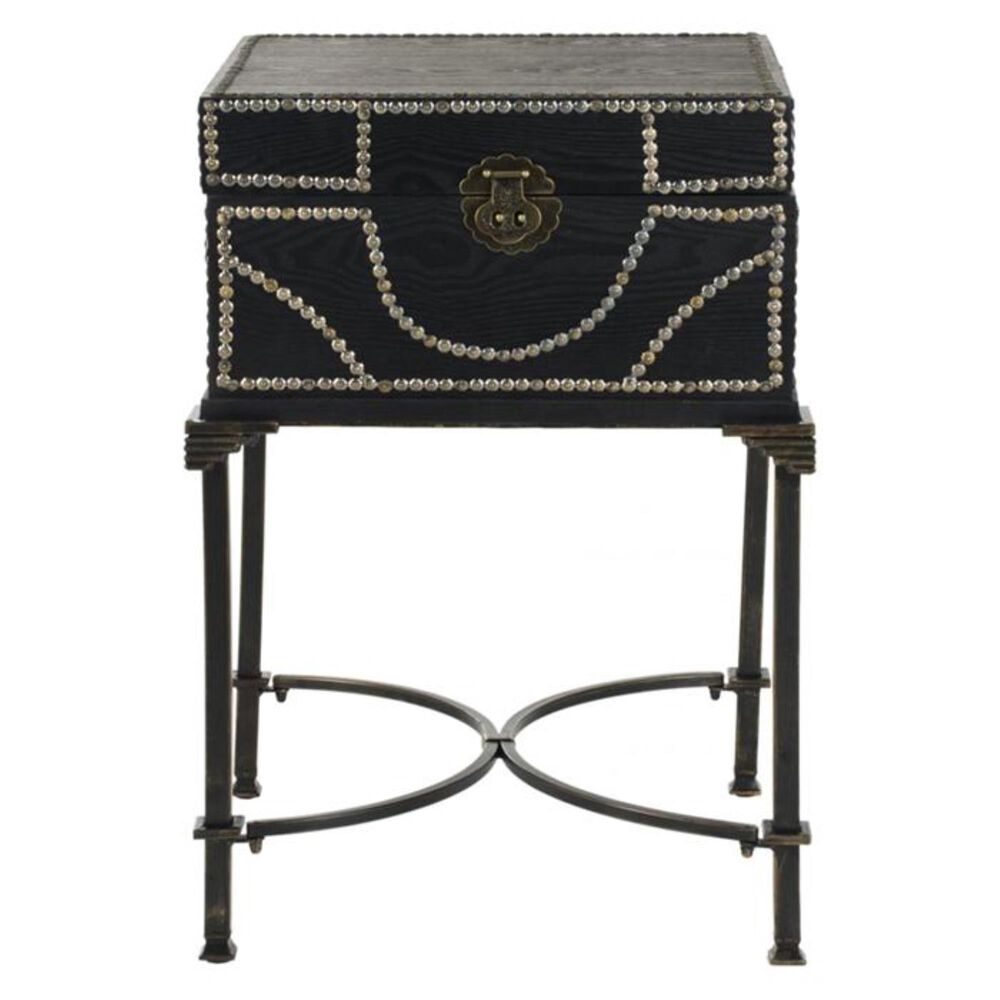 Safavieh Anthony Storage End Table in Dark Brown, , large