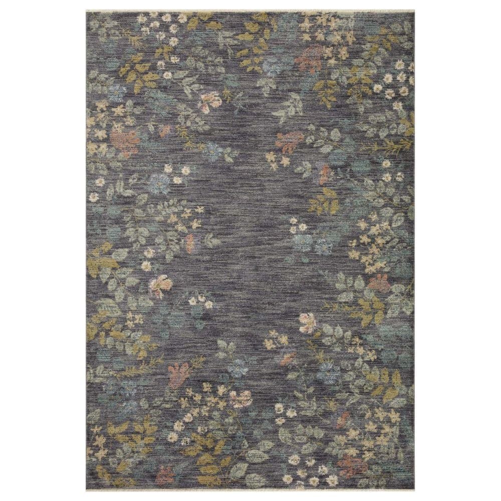 Rifle Paper Co. x Loloi Provence 5" x 7"10" Abbey Slate Area Rug, , large