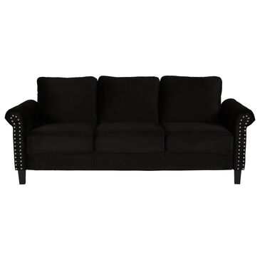 New Heritage Design Alani Stationary Sofa in Black, , large