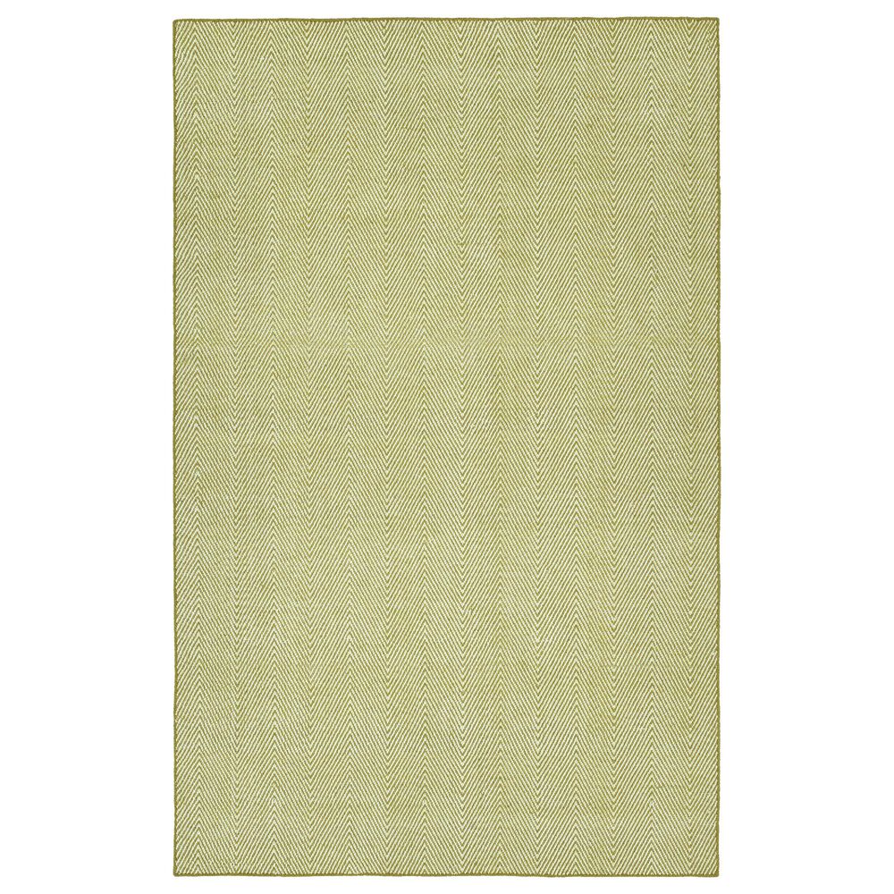 Kaleen Rugs Ziggy ZIG01-70 5" x 7"6" Wasabi and White Indoor/Outdoor Area Rug, , large
