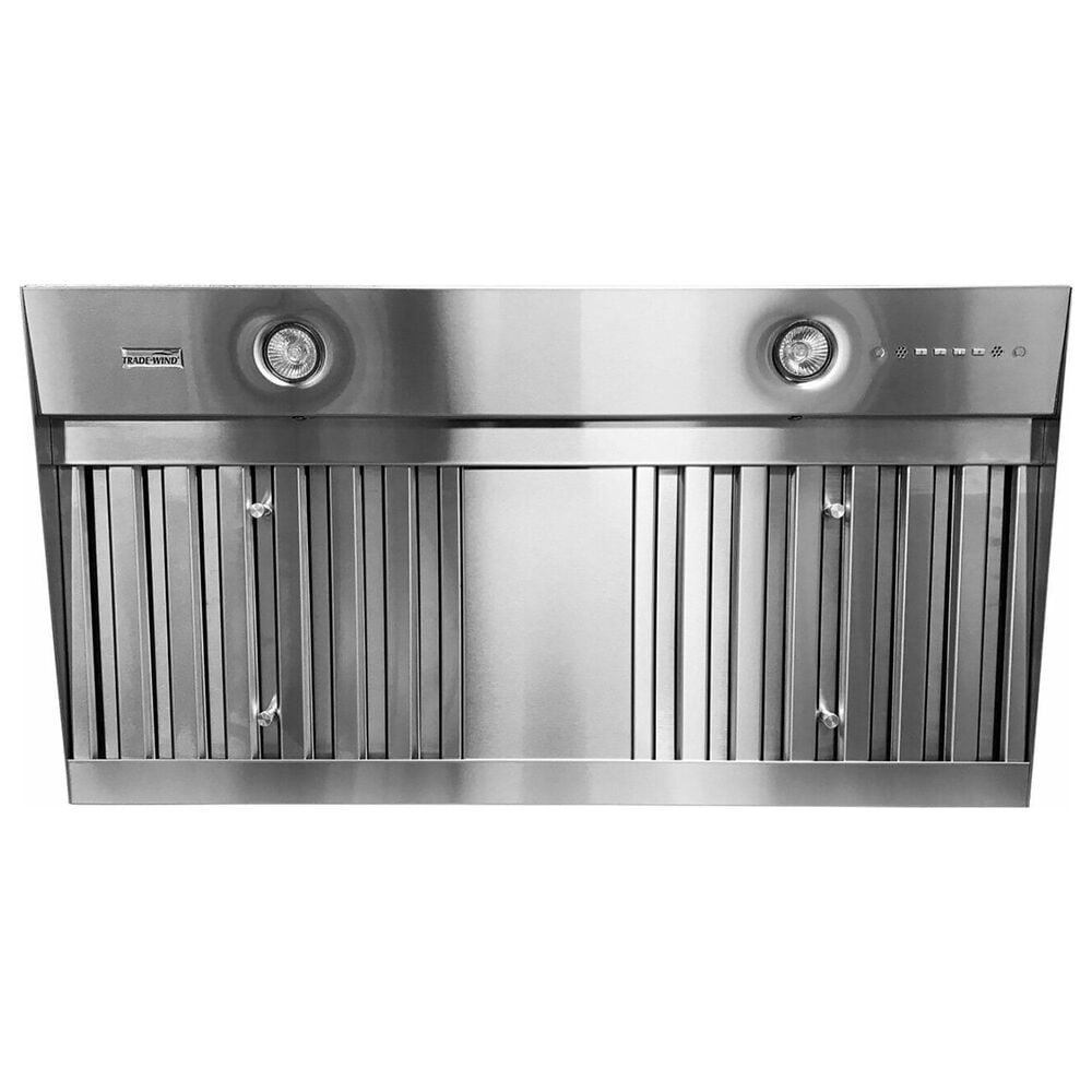 Trade-Winds Hoods 48" Designer Range Hood Liner with 1200 CFM in Stainless Steel, , large