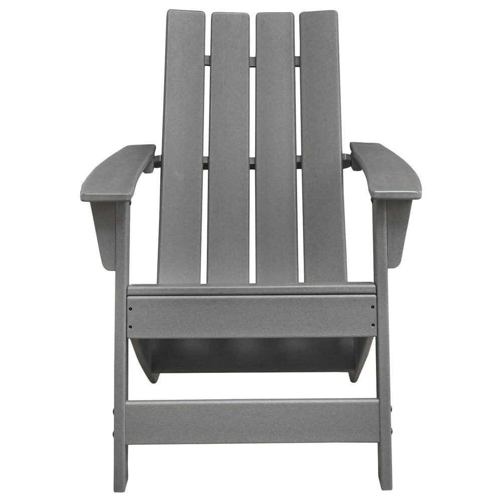 Ashley Cove Beach Outdoor Adirondack Chair in Gray, , large