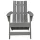 Ashley Cove Beach Outdoor Adirondack Chair in Gray, , large