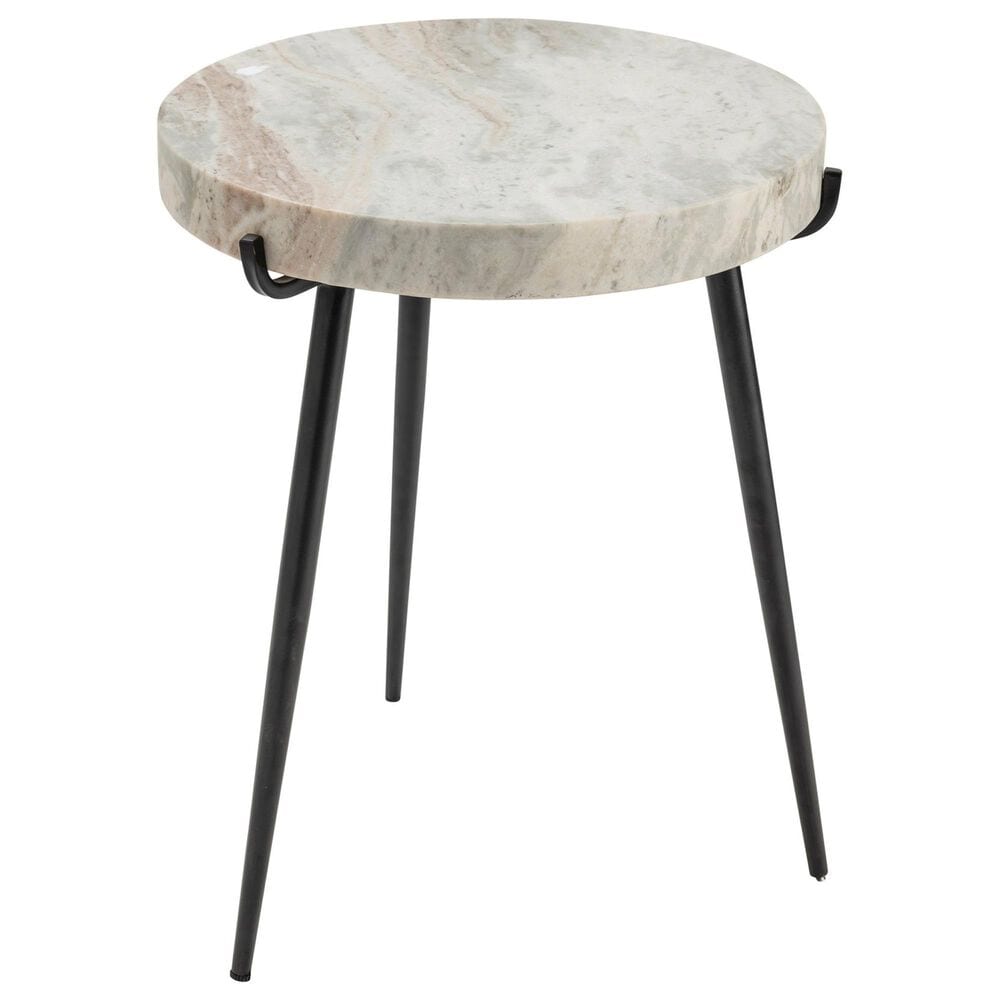 Slatehouse Maxwell Accent Table in Black and Light Gray, , large