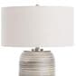 Uttermost Prospect Large Table Lamp in Brown, Taupe, Cream, Blue and Brushed Nickel, , large