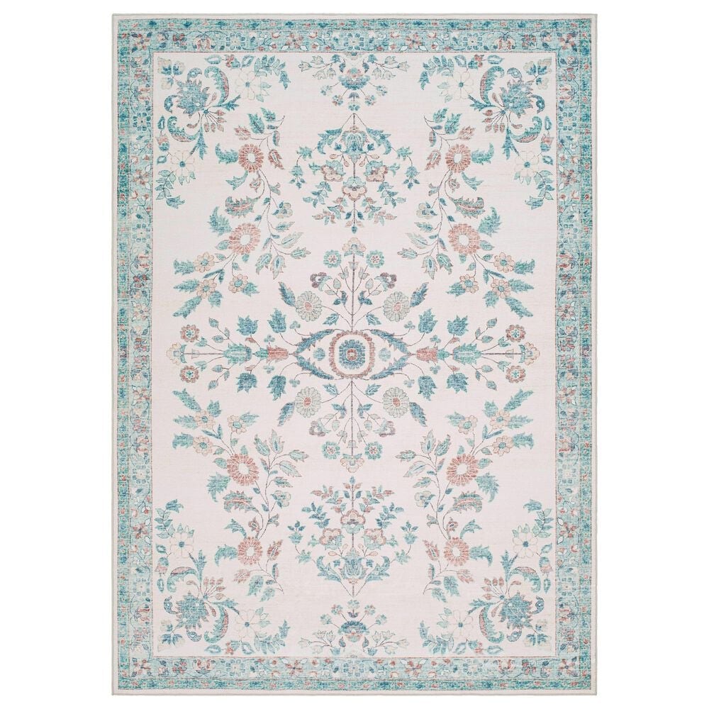 Surya Lavable Blue 3"6" x 5"6" Area Rug, , large