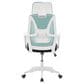CorLiving Workspace Office Chair with White Frame in Teal and Black, , large