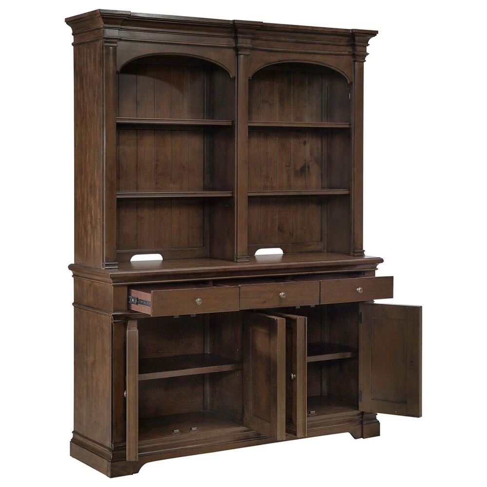 Belle Furnishings Buffet and Hutch in Dark Brown, , large
