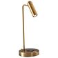 Adesso Kaye Desk Lamp with LED Charge and USB in Antique Brass, , large