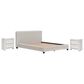 Ashley Zuraleus Queen Upholstered Platform Bed with Two Nightstands in Matte White, , large