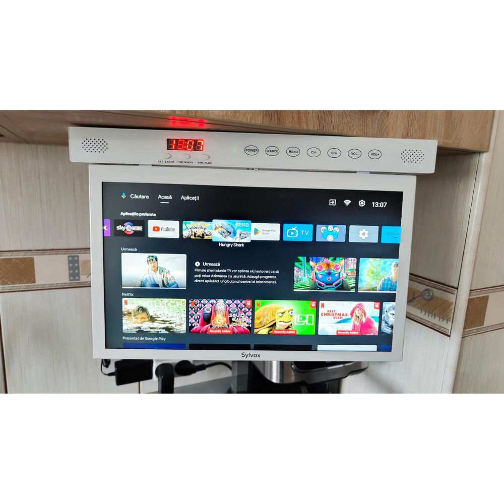Sylvox 15.6" Smart Under TV for Kitchen in White Shop NFM