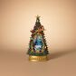 The Gerson Company 13.8"H Battery-Operated Lighted Holiday Scene Spinning Water Globe Christmas Tree in Green, , large