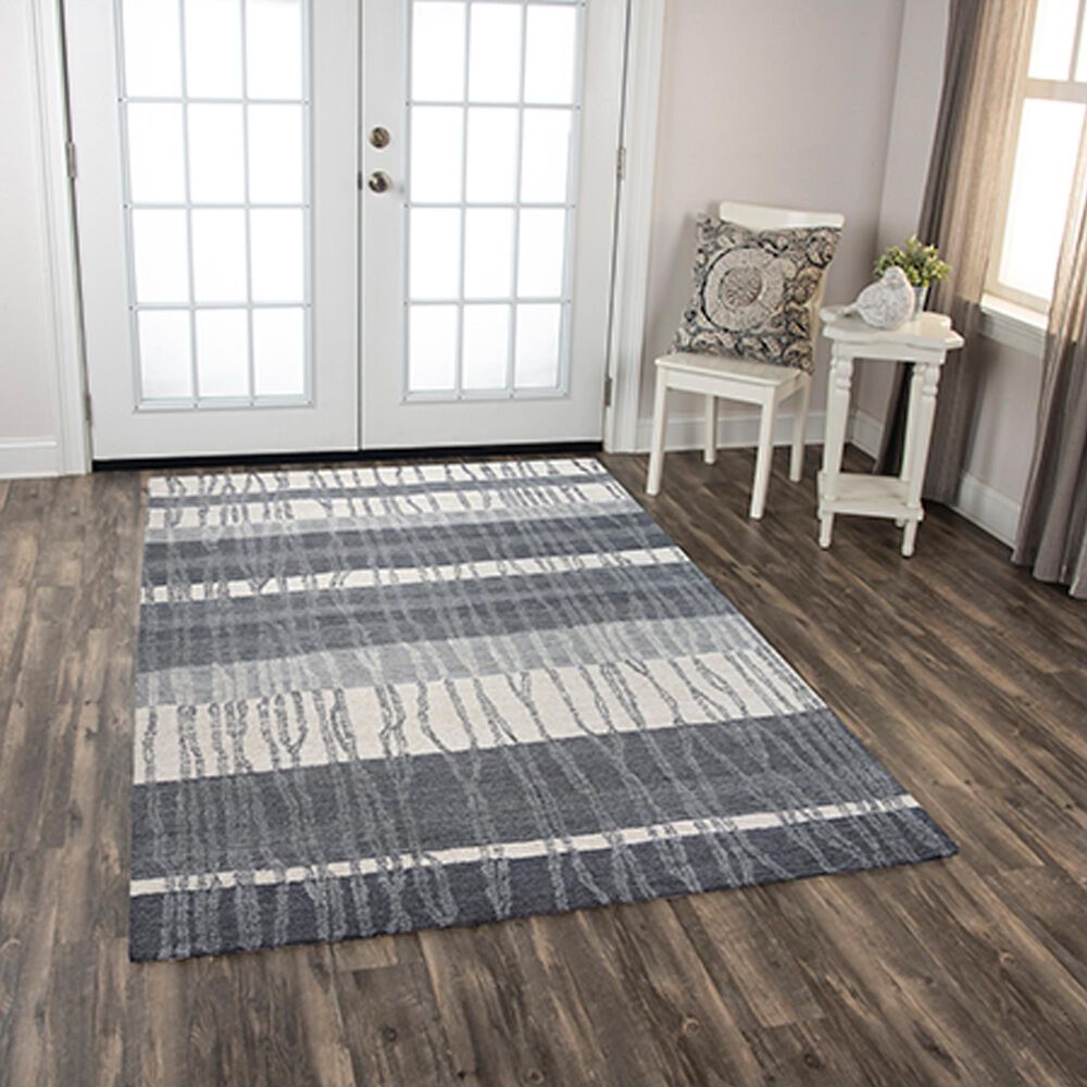 RIZZY Taylor TAY890 8&#39;6&quot; x 11&#39;6&quot; Charcoal Area Rug, , large
