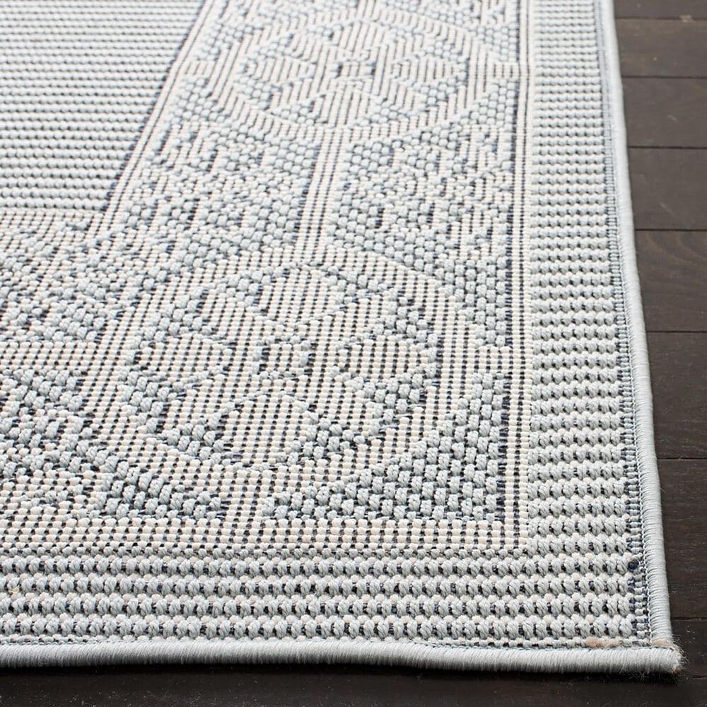 Safavieh Martha Stewart Cyprus 6&#39;7&quot; x 9&#39; Aqua and Cream Area Rug, , large