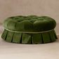 Jennifer Taylor Home Roquefort 24.5" Dog Sofa Bed with Box-Pleated Skirt in Olive Green, , large