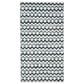 Safavieh Montauk Chevron 3" x 5" Ivory, Blue and Black Area Rug, , large