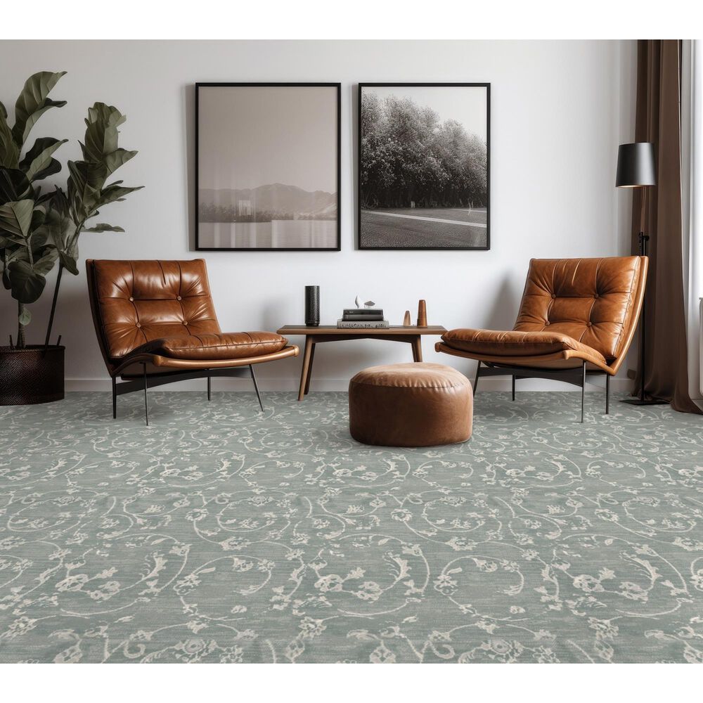 Stanton Divine Design Floretta Carpet in Aquamarine, , large