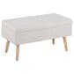 LumiSource Storage Bench in Beige, , large
