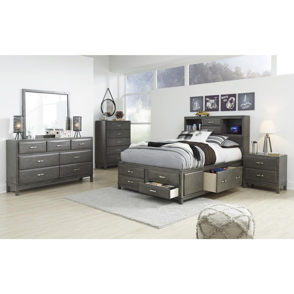 Ashley Caitbrook Full Storage Bed in Gray, , large