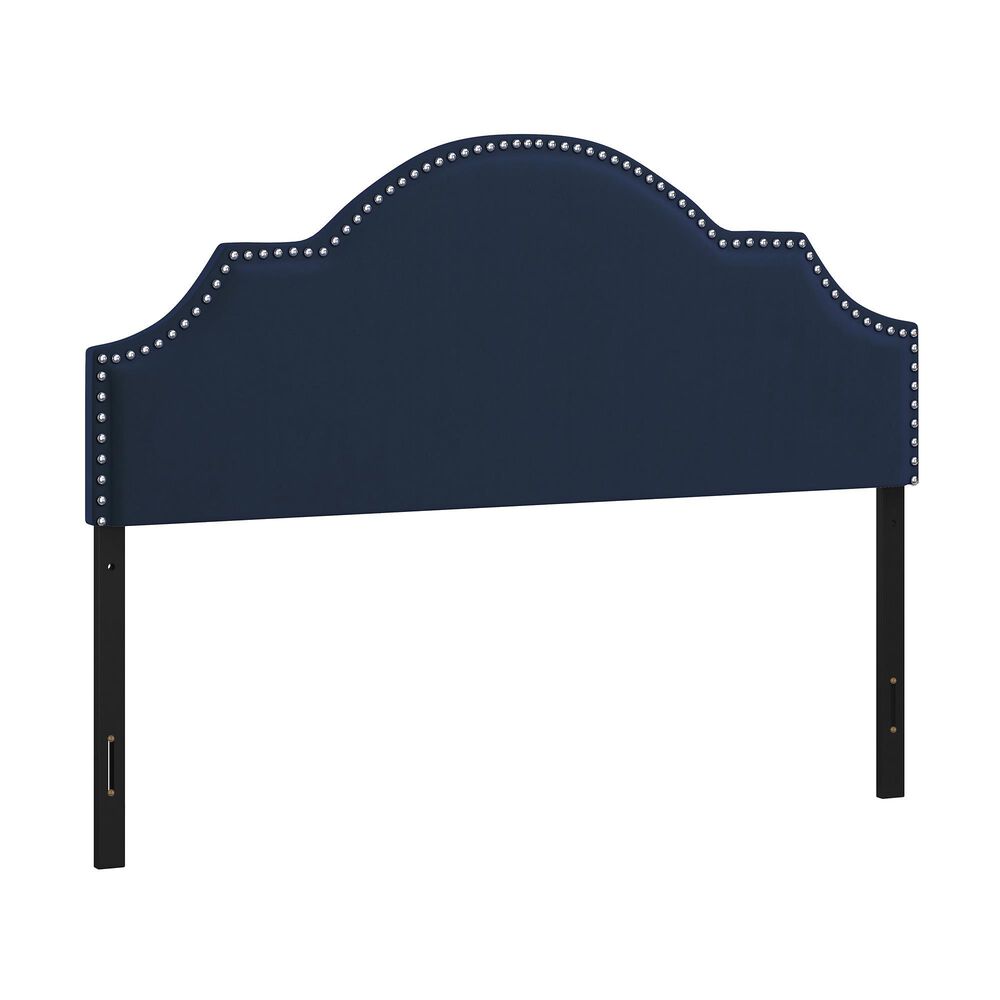 The Monday Company Cynthia Upholstered Headboard in Navy, , large