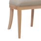 Linon Home Decor Bailey Side Chair with Beige Fabric Cushion Seat in Natural, , large