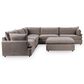 Classic Home Caplan 6-Piece Sectional in Elite Charcoal, , large