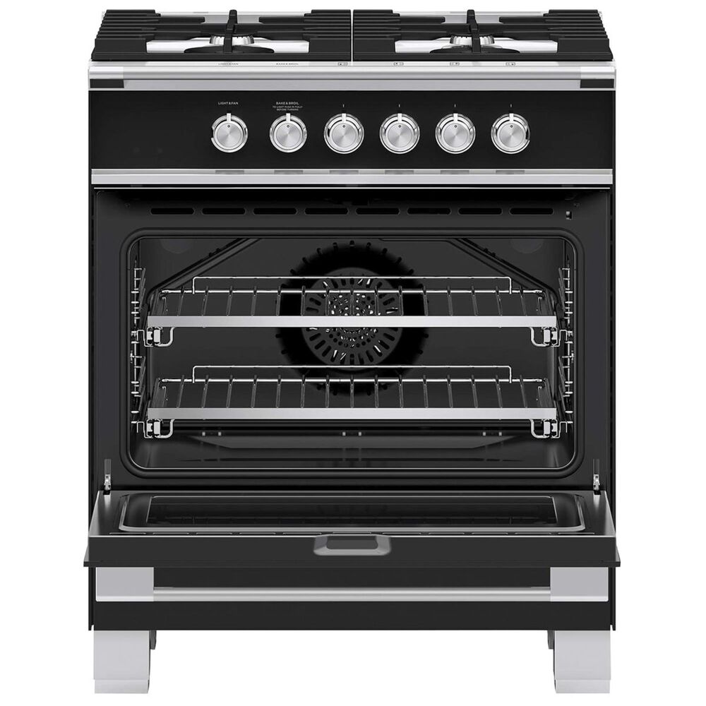 Fisher &amp; Paykel 30&quot; Freestanding Classic Dual Fuel Range in Black, , large