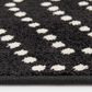 Central Oriental Terrace Tropic Valeria 5" x 7"3" Onyx and Snow Area Rug, , large