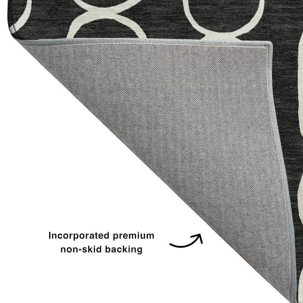 Dalyn Rug Company The Reserve TR6 Black 2&#39;3&quot; x 7&#39;6&quot; Indoor/Outdoor Runner, , large