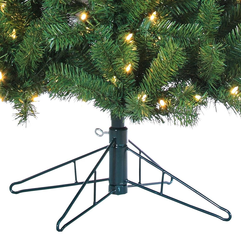 The Gerson Company 7&#39; Montana Pine Artificial Christmas Tree with Warm White LED Lights in Green, , large