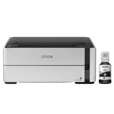 Epson EcoTank ET-M1170 Wireless Monochrome Supertank Printer in White, , large