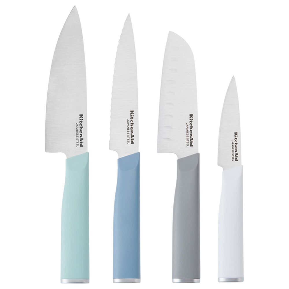 KitchenAid 4-Piece Chef Knife Set in Stainless Steel and Multicolor, , large