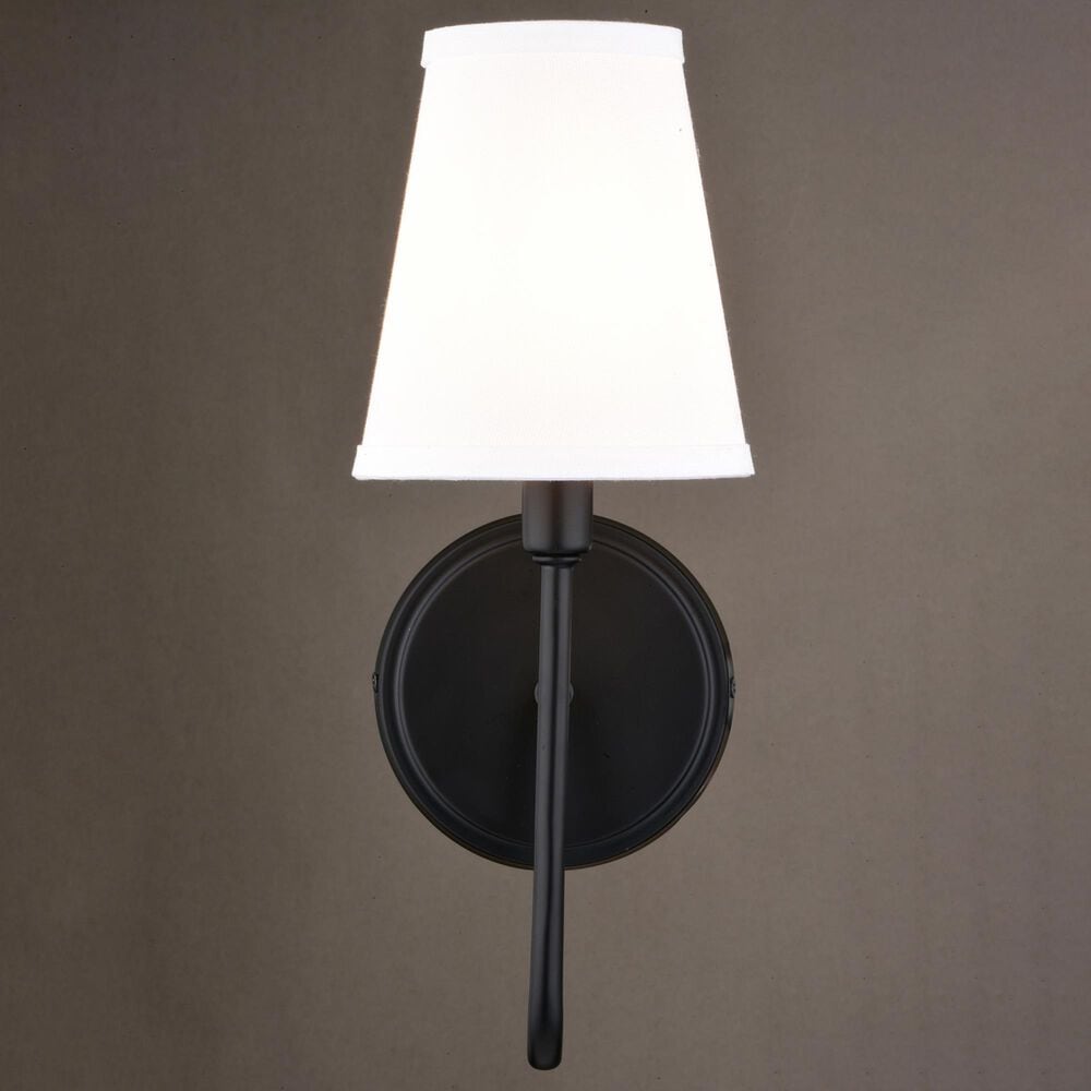 Vaxcel Barir 1-Light Wall Sconce in Matte Black, , large